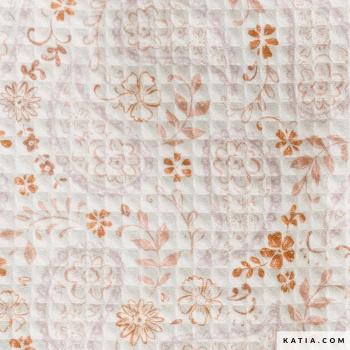 Baumwoll-Waffelstoff mit Paisley-Muster